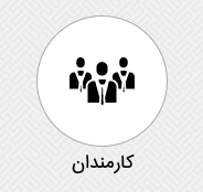 دکمه بخش کارمندان در اپلیکیشن قالیشویی